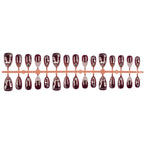 Press-On Nail Tips 30 Pieces Jelly Glue & File