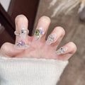 Press-On Nail Tips 3D Jewels & Pearls