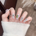 Press-On Nail Tips 3D Jewels & Pearls