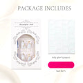 Press-On Nail Tips Artistic Design Includes Glue & File
