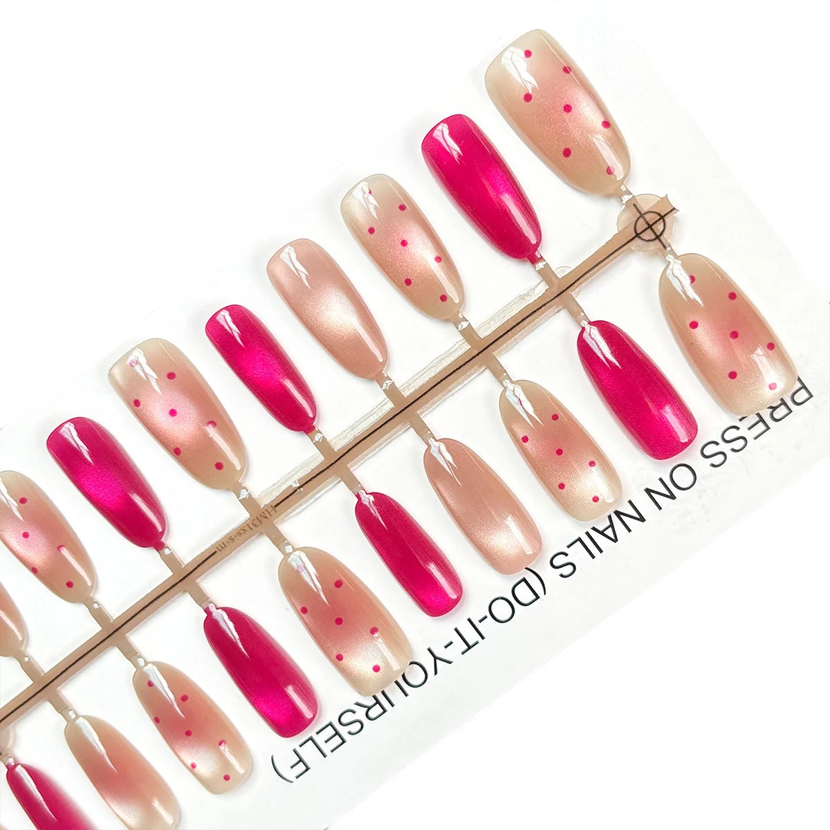 Press-On Nail Tips Artistic Designs Peel-And-Press Long-Lasting Wear