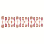 Press-On Nail Tips Artistic Designs Reusable & Easy Application