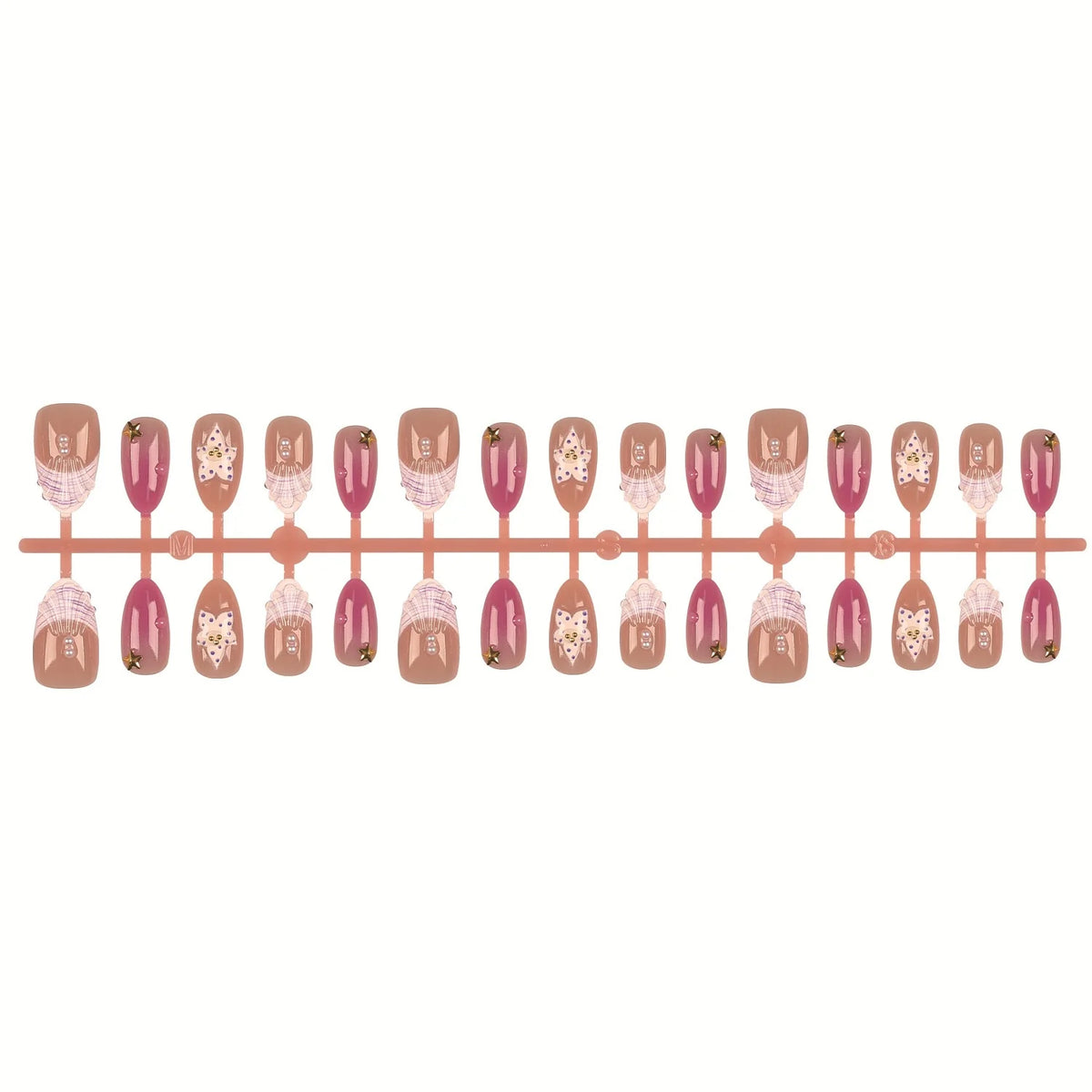 Press-On Nail Tips Artistic Designs Reusable & Easy Application