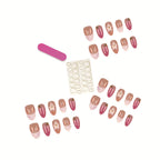 Press-On Nail Tips Artistic Designs Reusable & Easy Application