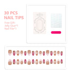 Press-On Nail Tips Artistic Designs Reusable & Easy Application