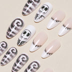 Press-On Nail Tips Artistic Designs Reusable & Snug Fit