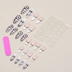 Press-On Nail Tips Artistic Designs Reusable & Snug Fit