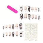 Press-On Nail Tips Artistic Designs Reusable & Snug Fit