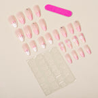 Press-On Nail Tips Artistic Floral Easy Application