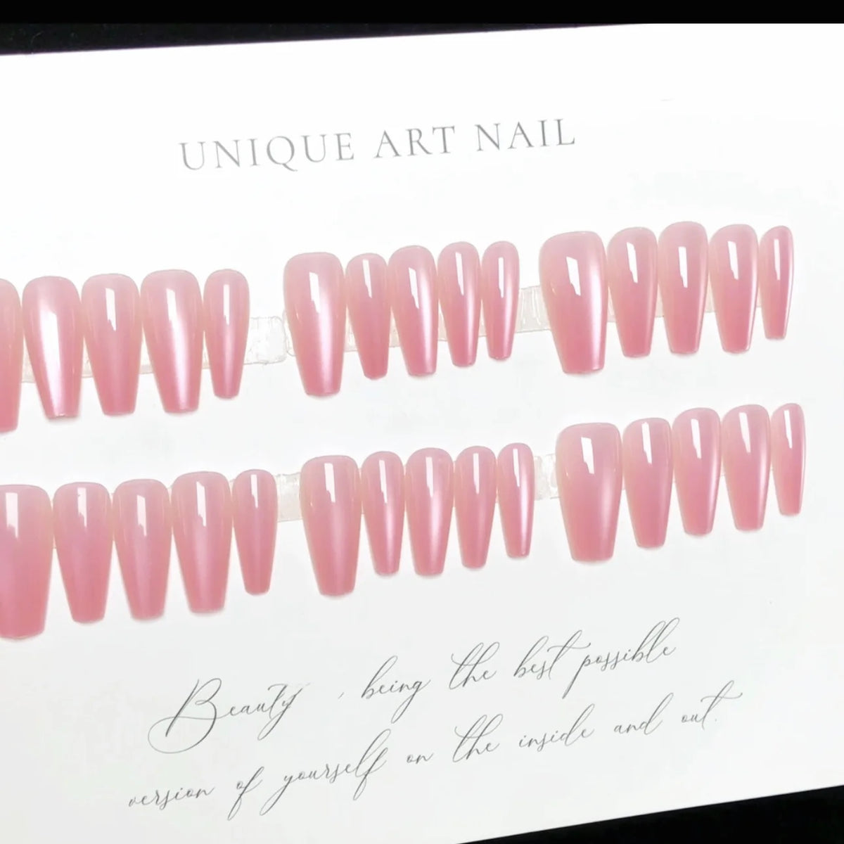 Press-On Nail Tips Cherry Blossom & Sky Blue