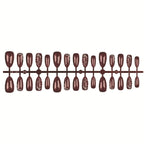 Press-On Nail Tips Decorative 30-Piece Kit Jelly Glue & File