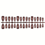 Press-On Nail Tips Decorative 30-Piece Kit Jelly Glue & File