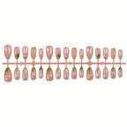 Press-On Nail Tips Decorative Salon Finish Set of 30