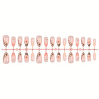 Press-On Nail Tips Designer 30-Piece With Glue & File