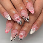 Press-On Nail Tips Designer 30-Piece With Glue & File