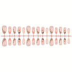 Press-On Nail Tips Designer 30-Piece With Glue & File