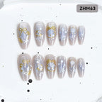 Press-On Nail Tips Festive Holiday Designs Easy Apply Long-Lasting