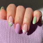 Press-On Nail Tips Floral Accent Multiple Sizes