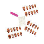 Press-On Nail Tips Floral Art Instant Application