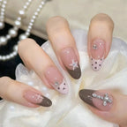 Press-On Nail Tips Floral Design Durable & Easy Application