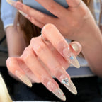 Press-On Nail Tips Floral Design Durable & Easy Application