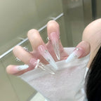 Press-On Nail Tips Floral Design Durable & Easy Application