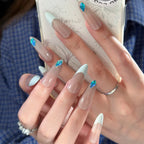Press-On Nail Tips Floral Design Durable & Easy Application