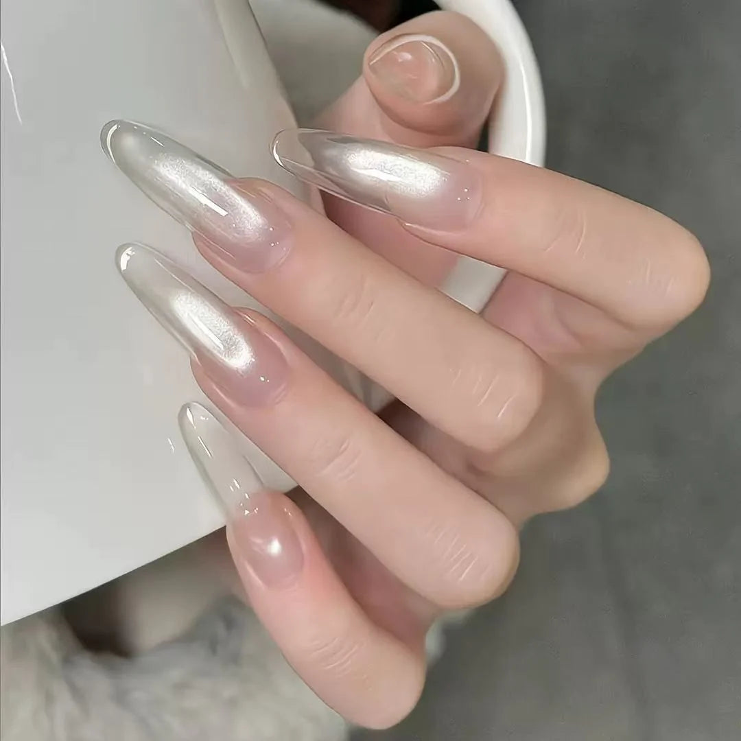 Press-On Nail Tips Floral Design Durable & Easy Application