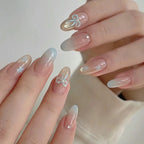 Press-On Nail Tips Floral Design Durable & Easy Application