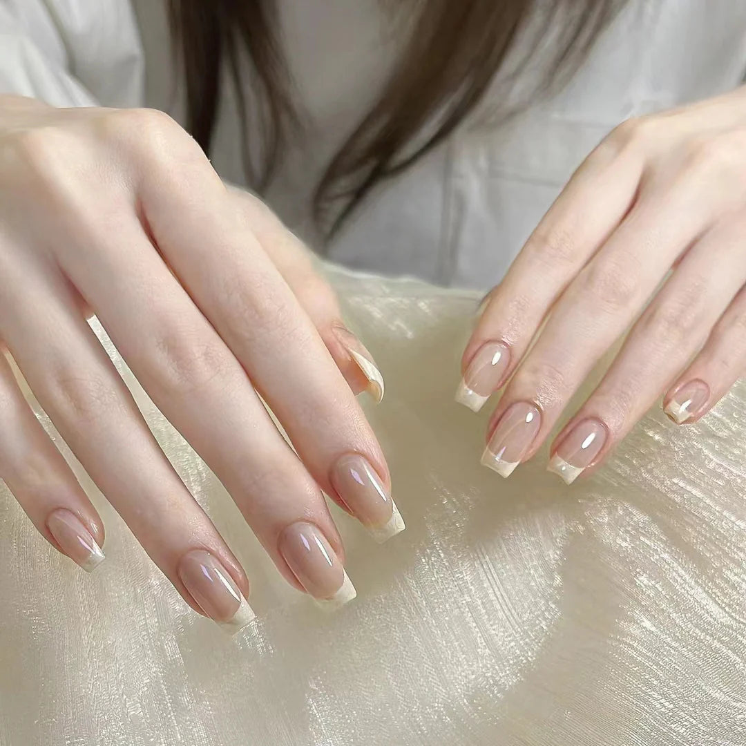 Press-On Nail Tips Floral Design Durable & Easy Application