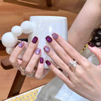Press-On Nail Tips Floral Design Durable & Easy Application