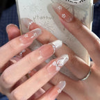 Press-On Nail Tips Floral Design Durable & Easy Application