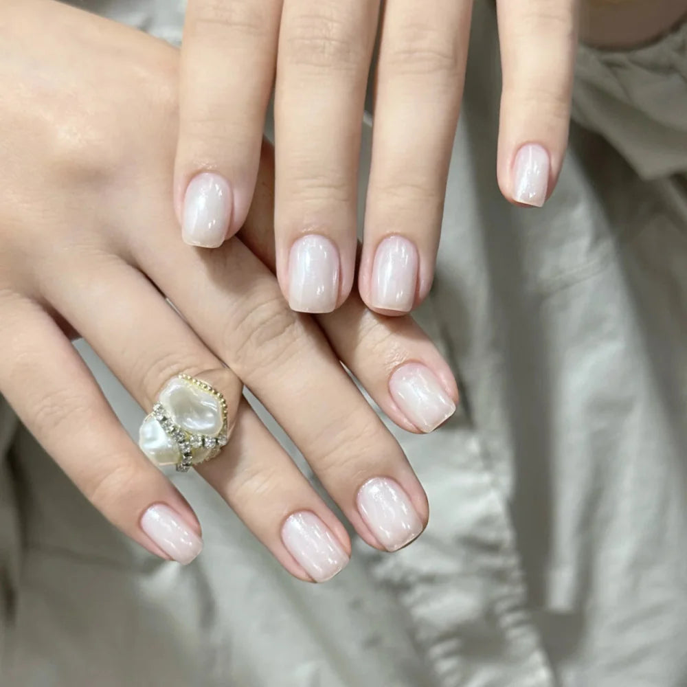Press-On Nail Tips Floral Design Durable & Easy Application