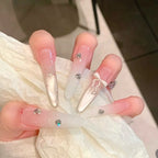 Press-On Nail Tips Floral Design Durable & Easy Application