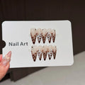 Press-On Nail Tips Floral Design Long-Lasting No Glue