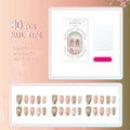 Press-On Nail Tips Floral Design Set of 30