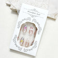 Press-On Nail Tips Floral Designs No Glue Multiple Sizes