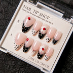 Press-On Nail Tips Floral & Ladybug Easy Apply