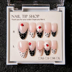 Press-On Nail Tips Floral & Ladybug Easy Apply