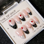 Press-On Nail Tips Floral & Ladybug Easy Apply