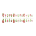 Press-On Nail Tips Floral Peel & Stick Reusable