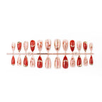 Press-On Nail Tips Gilded Floral Self-Adhesive