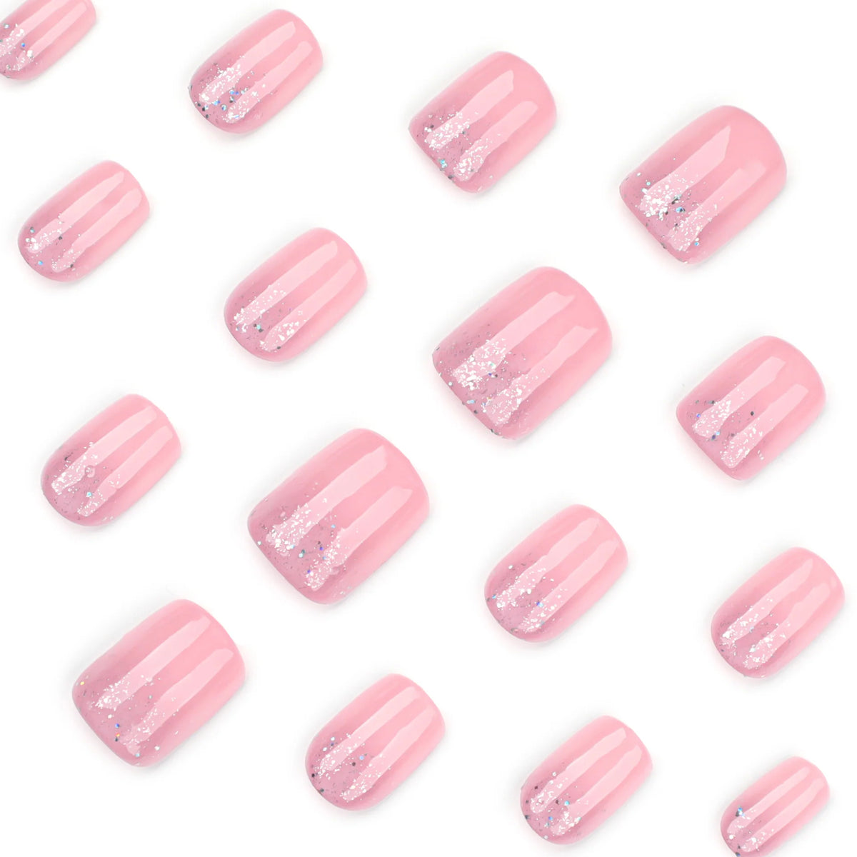 Press-On Nail Tips Glitter Ombre Salon-Quality & Long-Lasting