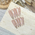 Press-On Nail Tips Glitter & Star Easy-Apply Tabs