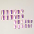 Press-On Nail Tips Glossy Finish Reusable Set of 24