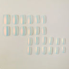 Press-On Nail Tips Glossy Finish Reusable Set of 24