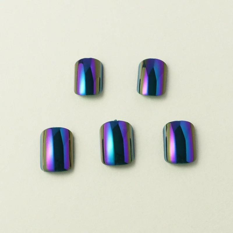 Press-On Nail Tips Glossy Finish Reusable Set of 24