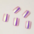 Press-On Nail Tips Glossy Finish Reusable Set of 24