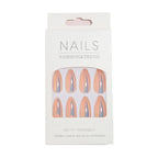 Press-On Nail Tips Glossy Finish Reusable Set of 24