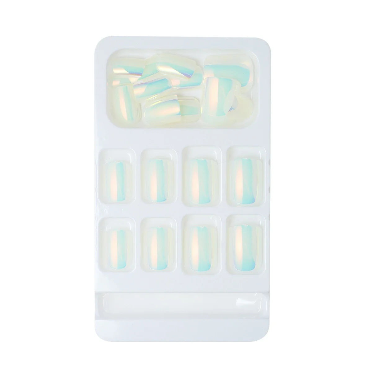 Press-On Nail Tips Glossy Finish Reusable Set of 24